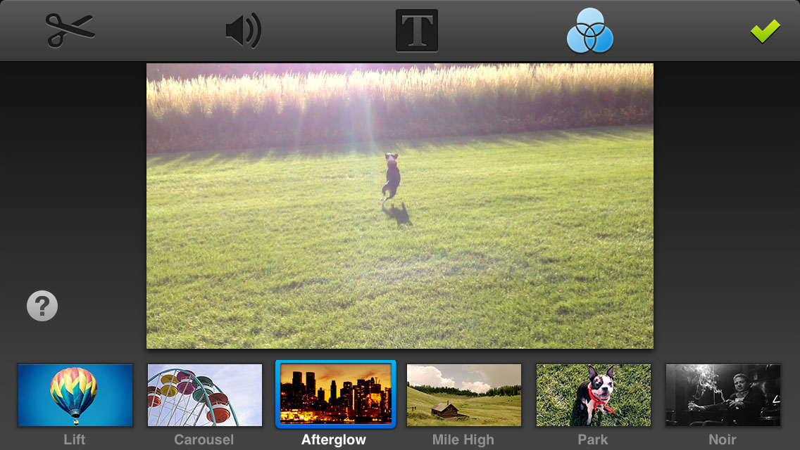 Screenshot of Projects List in Video Edit+