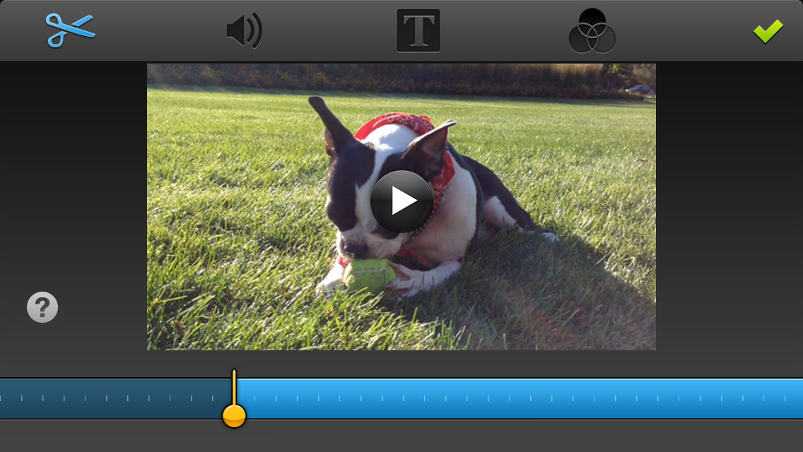 Screenshot of Projects List in Video Edit+